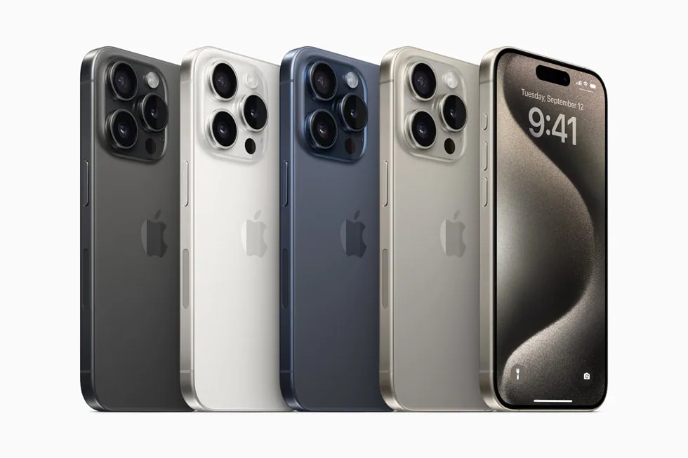 iPhone 15 Pro side view