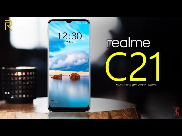 Realme C21 back view