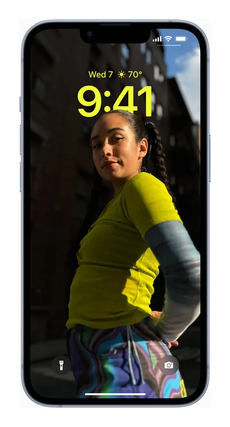 iPhone 14 Plus side view