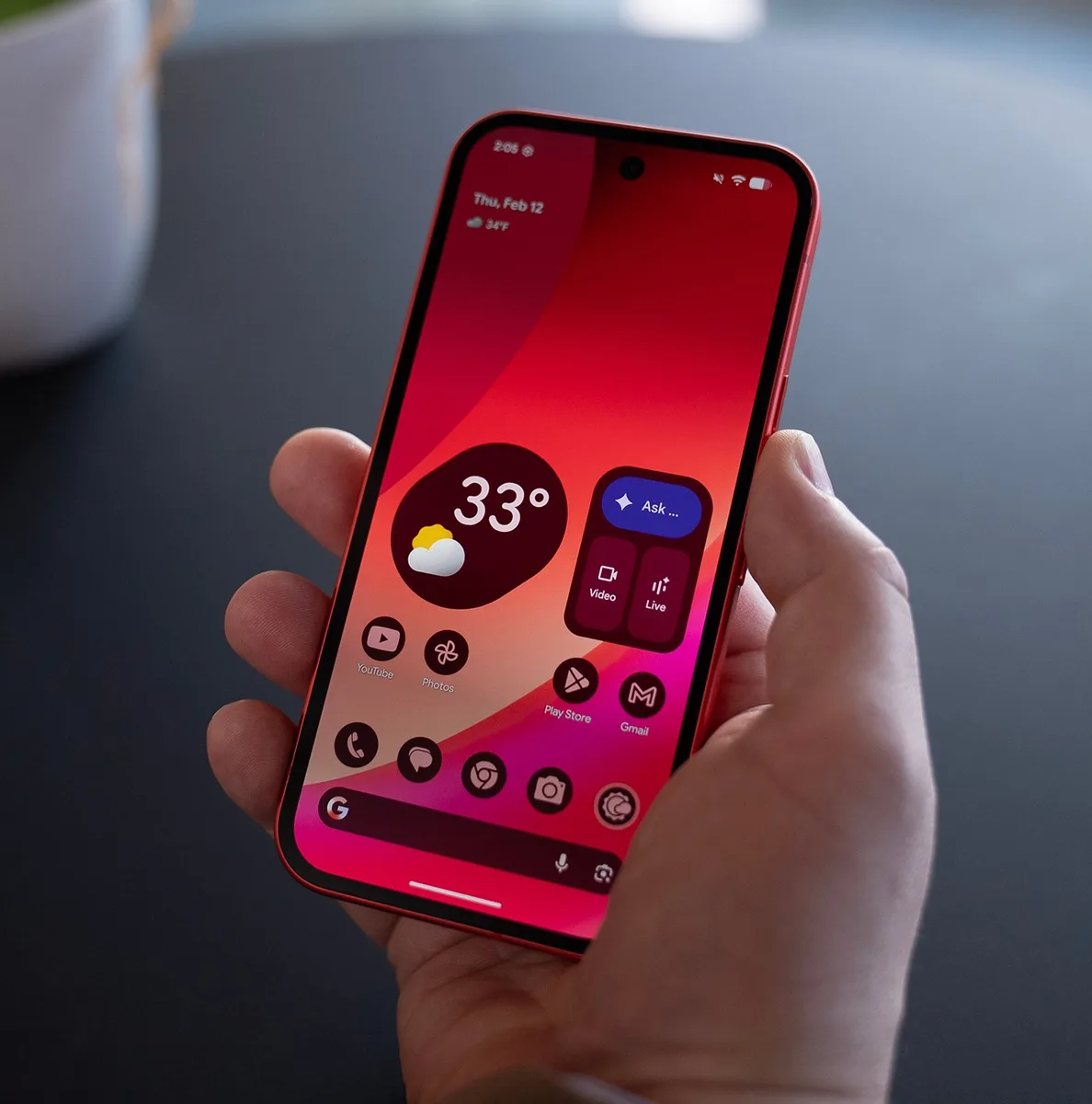 Google Pixel 10a side view