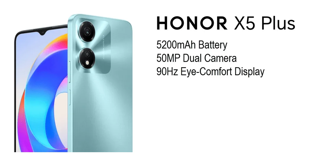 Honor X5 Plus side view