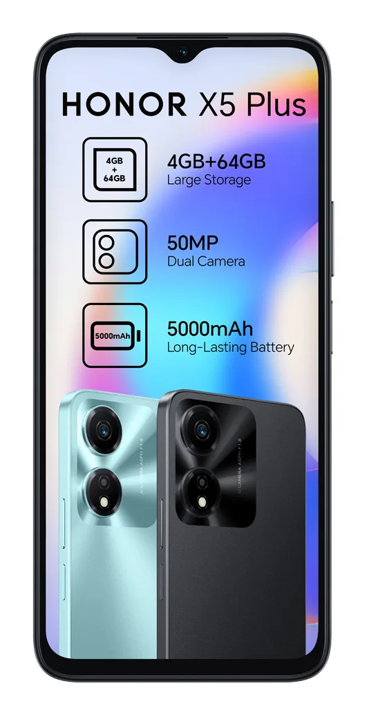 Honor X5 Plus design view