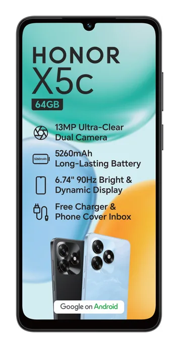 Honor X5c side view