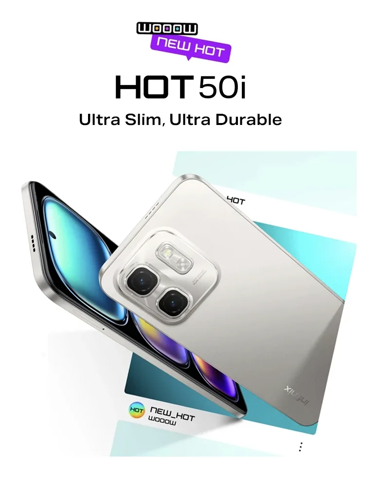 Infinix Hot 50i side view