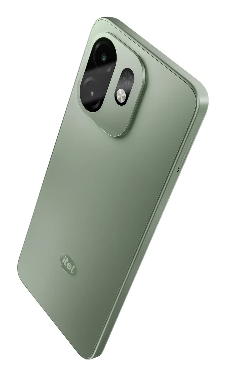 itel A100 back view