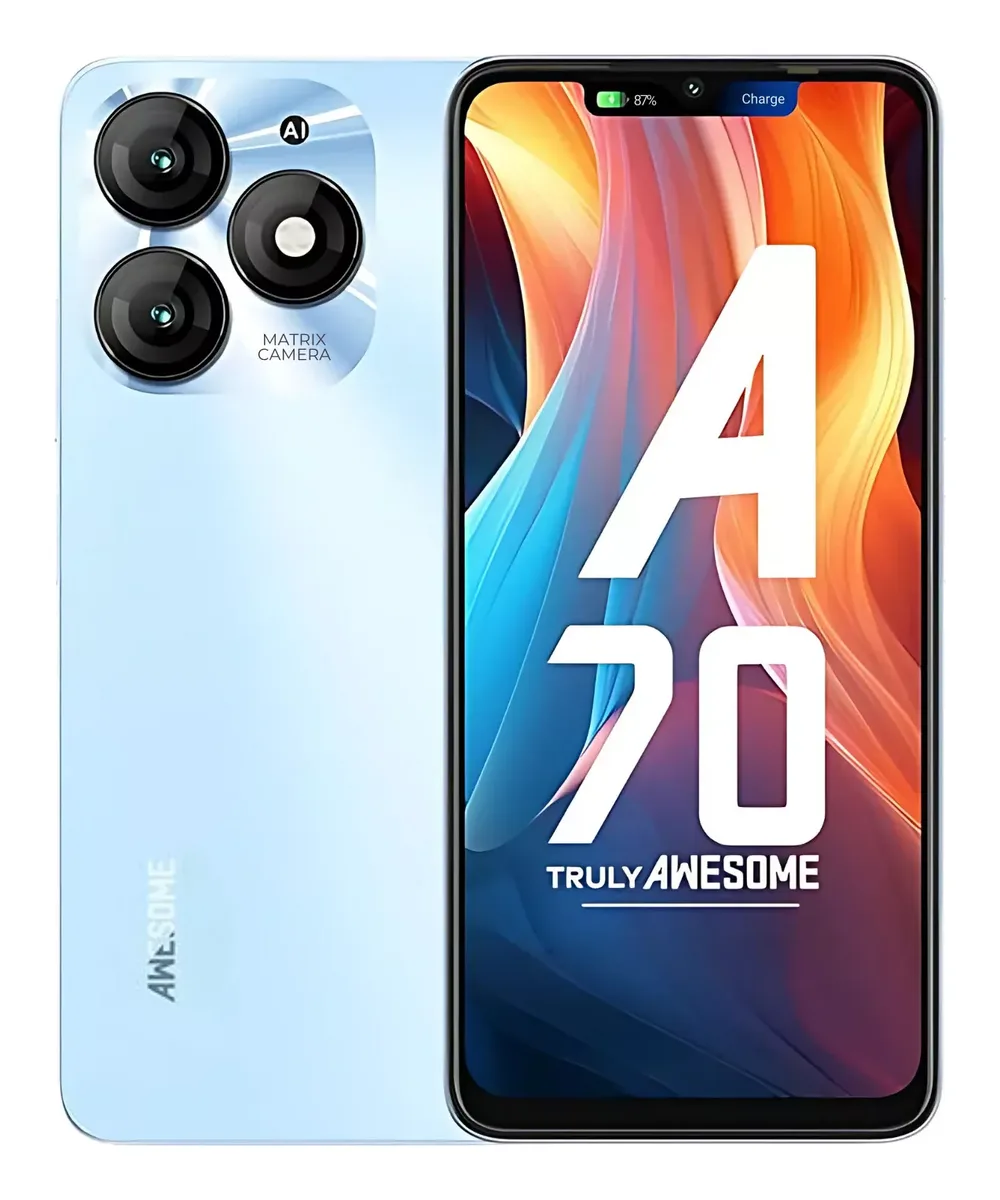 itel A70 side view
