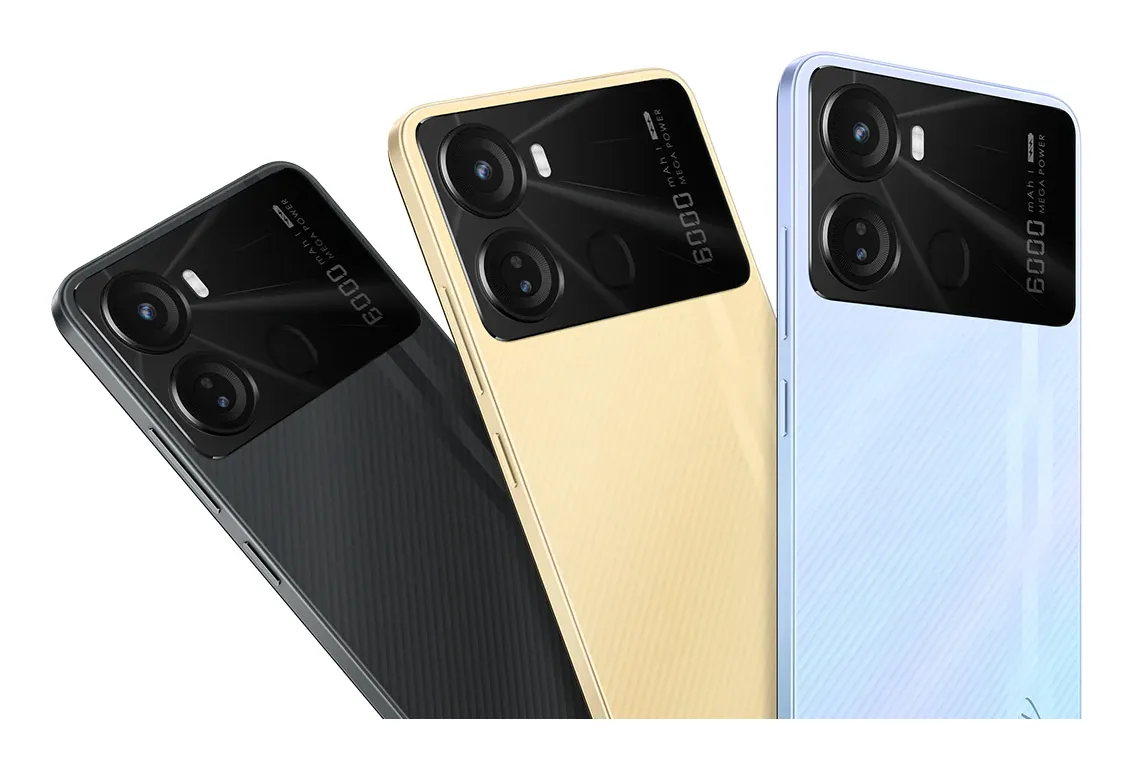 itel P40 side view