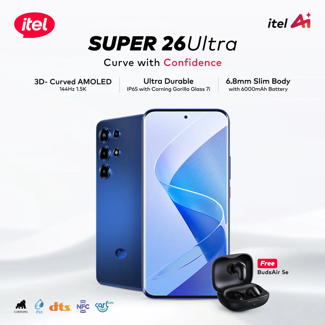 itel Super 26 Ultra design view