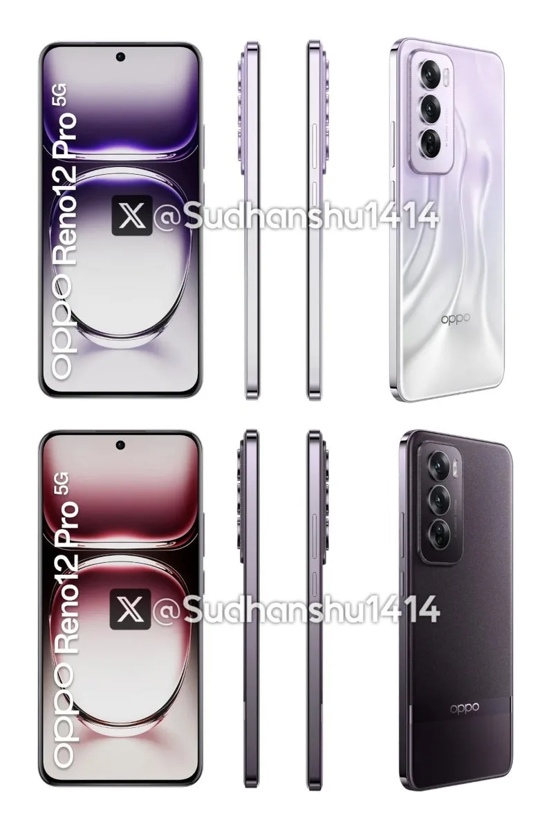 OPPO Reno 12 back view