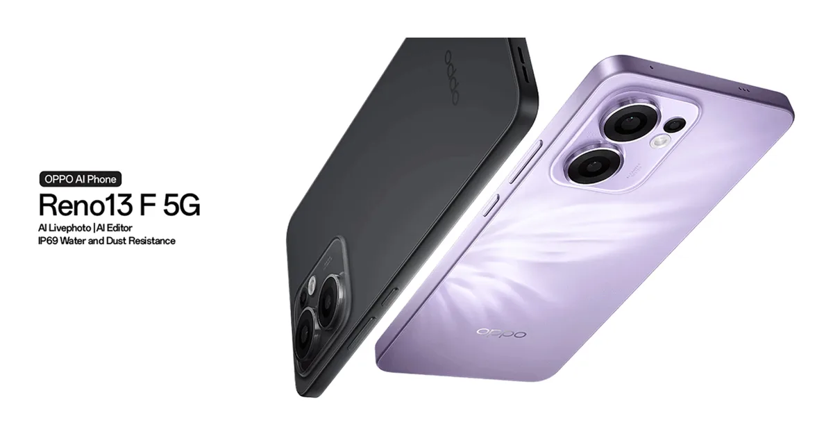 OPPO Reno 13F design view