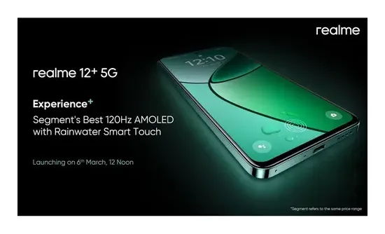 Realme 12+ 5G back view