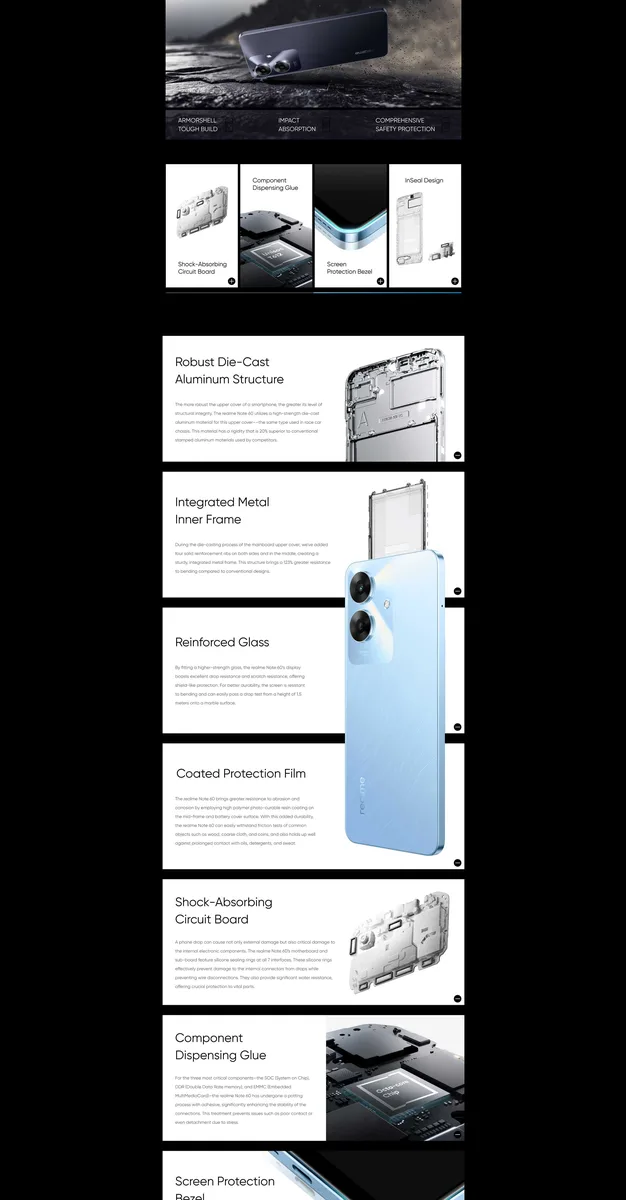 Realme Note 60 side view