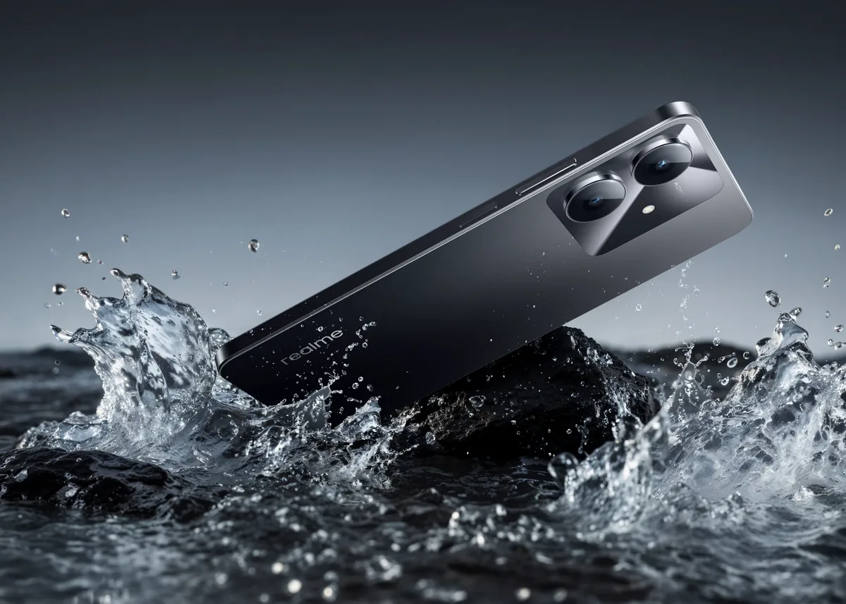 Realme Note 60x side view