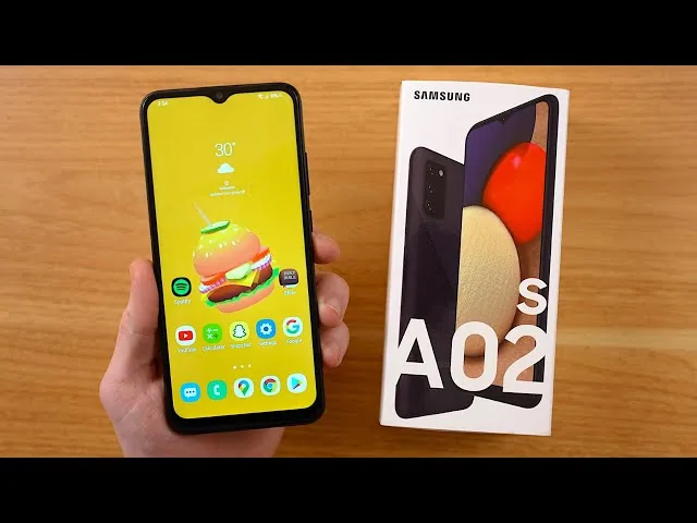 Samsung Galaxy A02s side view