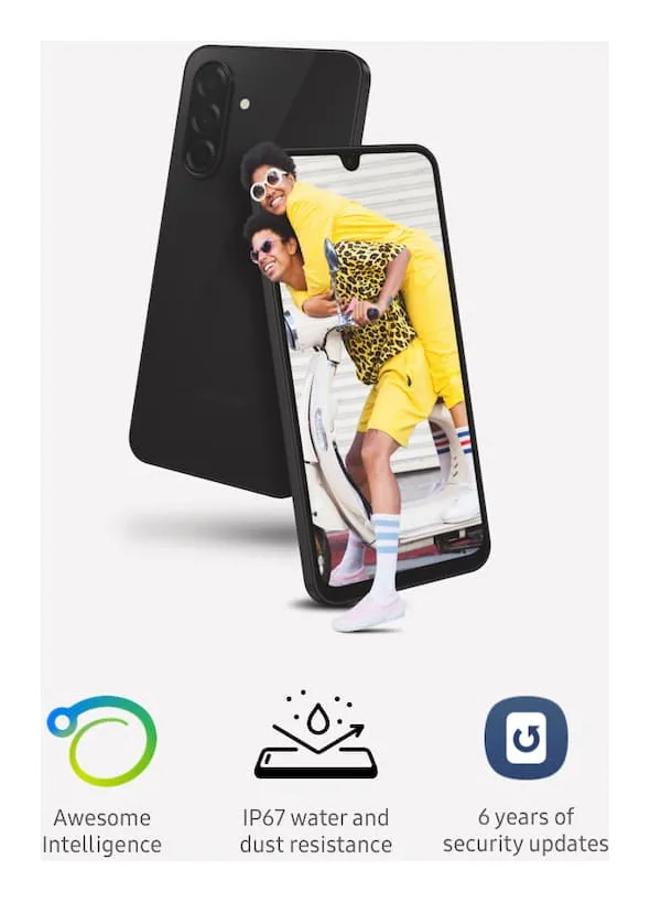 Samsung Galaxy A26 5G side view