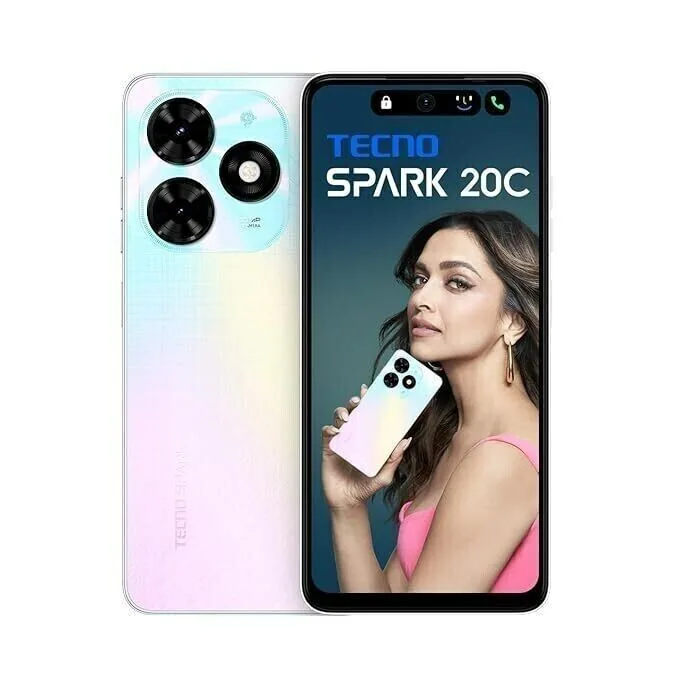 Tecno Spark 20C side view