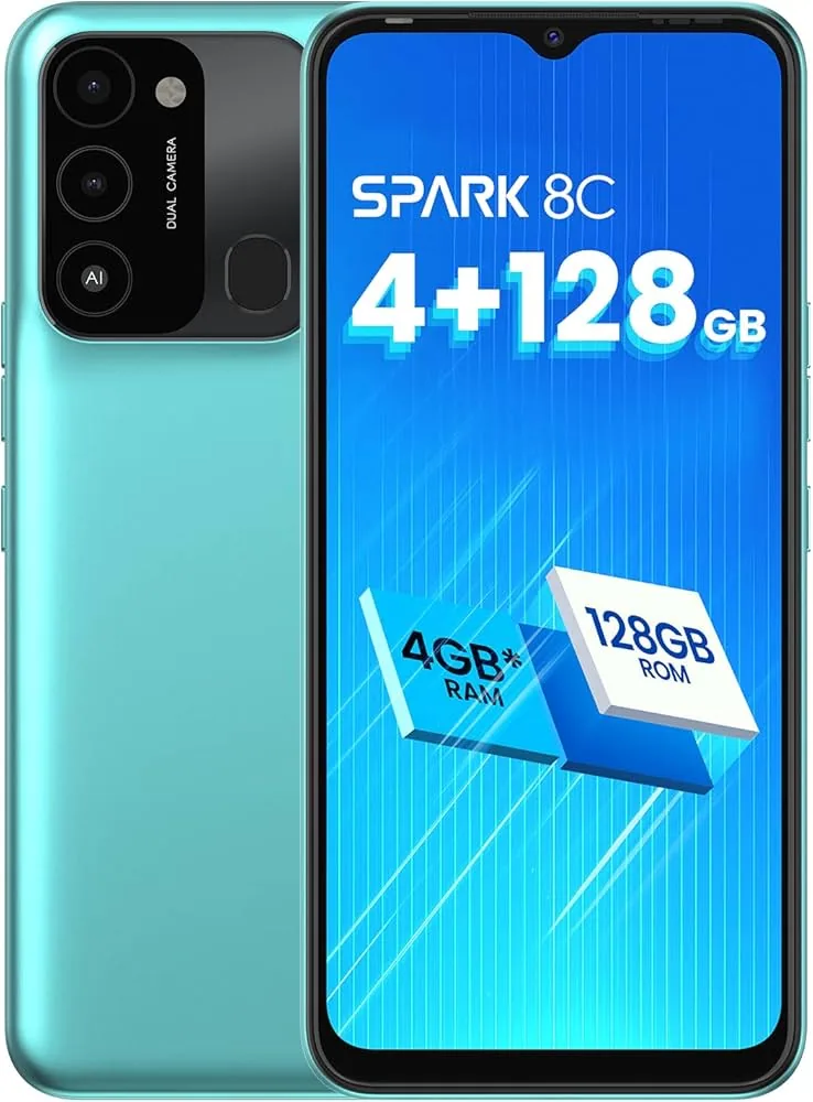Tecno Spark 8C back view