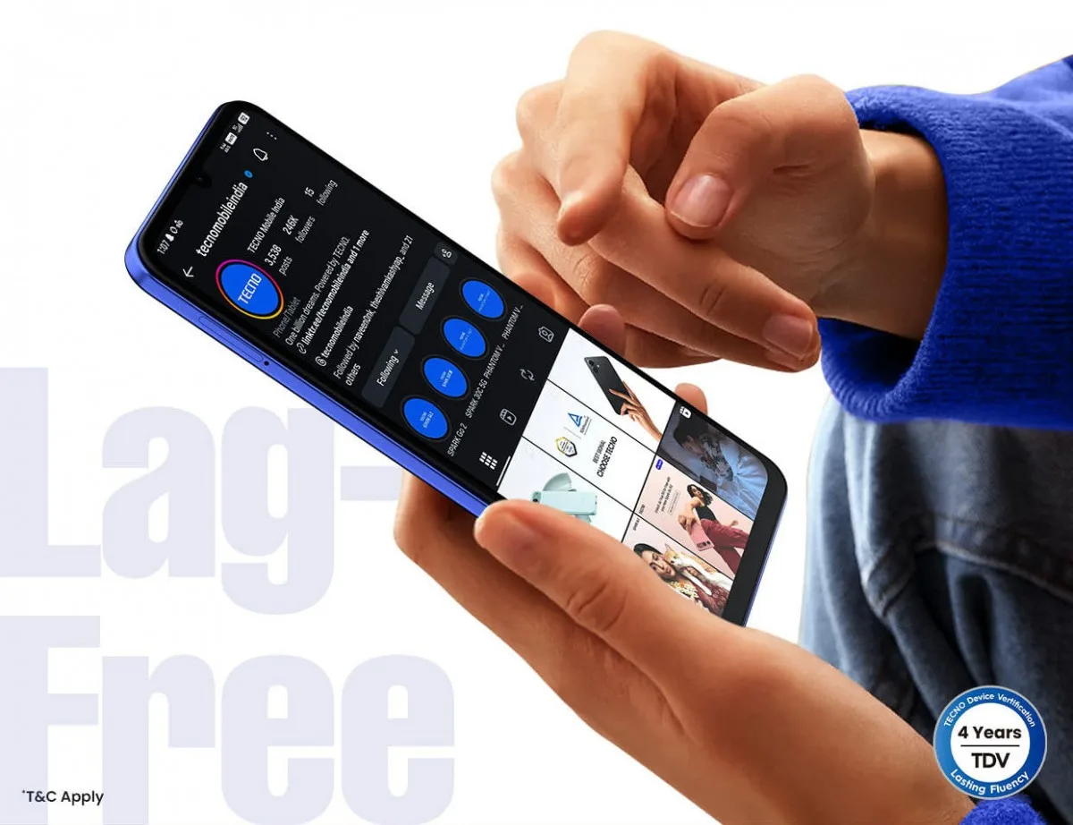 Tecno Spark Go 3 design view