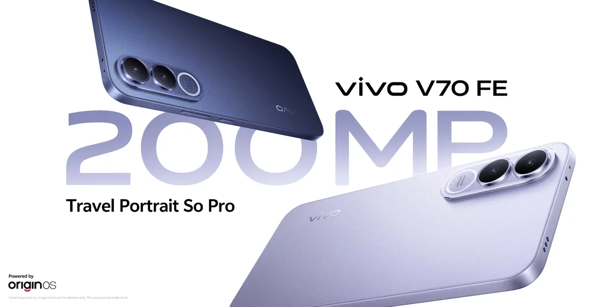 Vivo V70 FE back view
