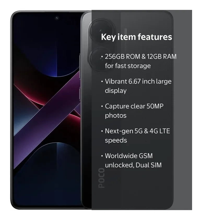 POCO X7 Pro design view