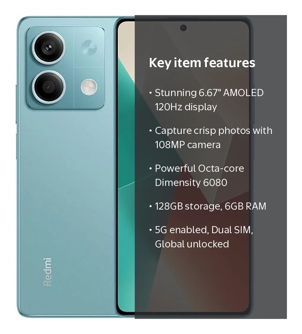 Redmi Note 13 5G design view